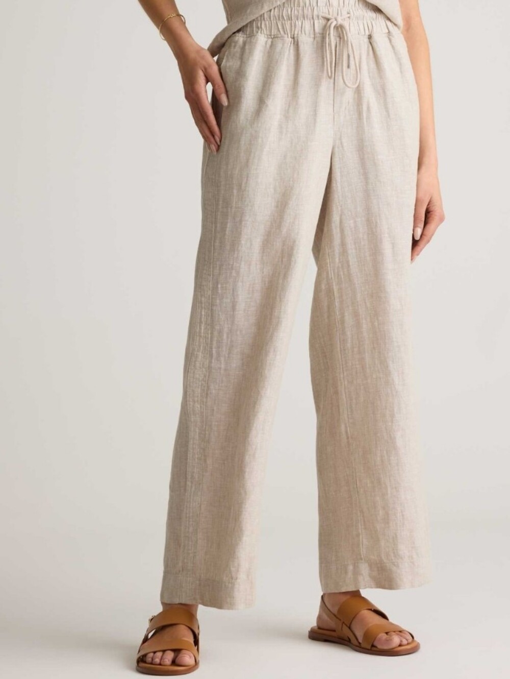 Quince European Linen Wide Leg Pants XS